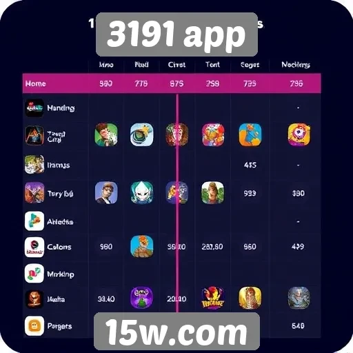 Comparativo entre 3191 app e plataformas de jogos